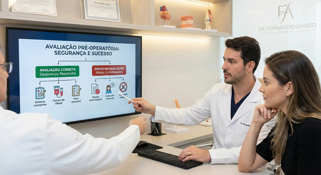 erros na avaliação pré‑operatória