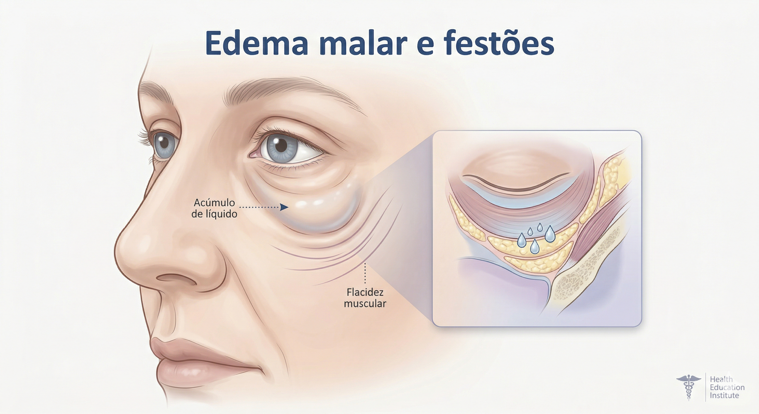 edema malar e festões
